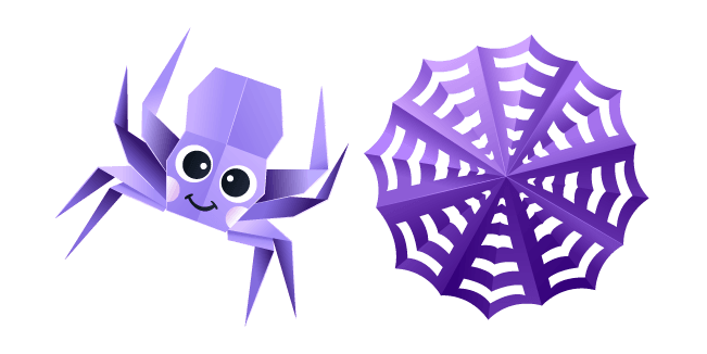 Origami Purple Spidercustom cursor pack