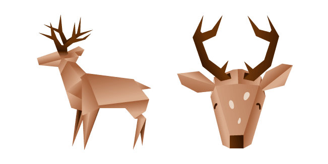 Origami Reindeercustom cursor pack