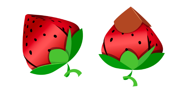 Origami Strawberrycustom cursor pack