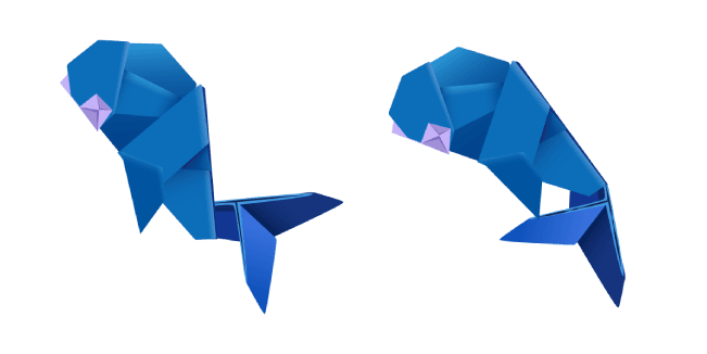 Origami Whalecustom cursor pack