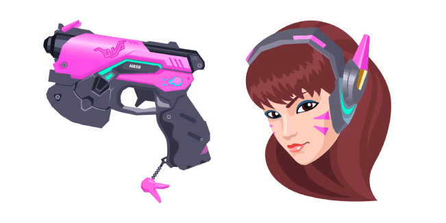 Overwatch 2 D.Va Light Guncustom cursor pack