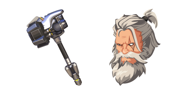 Overwatch 2 Reinhardt Rocket Hammercustom cursor pack