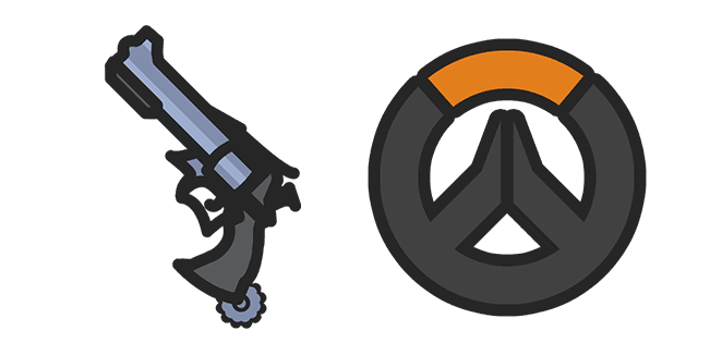 Overwatch McCree's Peacekeeper Revolvercustom cursor pack