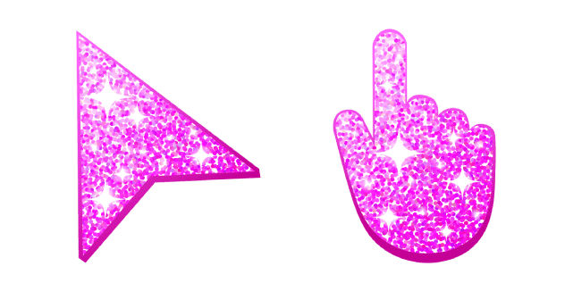 Pink Glittercustom cursor pack