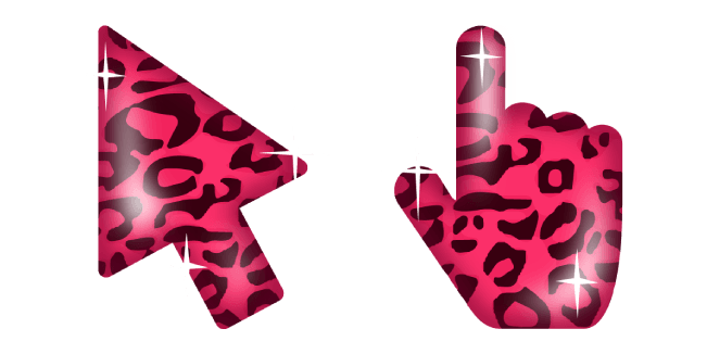 Pink Leopardcustom cursor pack