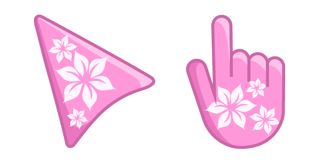 Pink-White Blossomcustom cursor pack