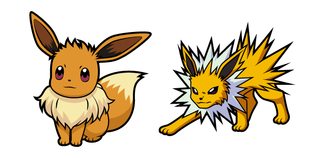 Pokemon Eevee and Jolteoncustom cursor pack