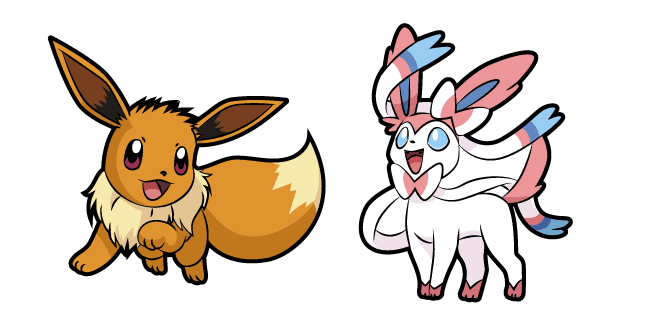 Pokemon Eevee and Sylveoncustom cursor pack