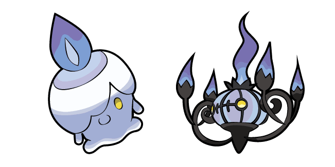 Pokemon Litwick and Chandelurecustom cursor pack