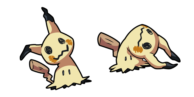 Pokemon Mimikyu Disguised and Busted Formcustom cursor pack