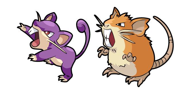 Pokemon Rattata and Raticatecustom cursor pack