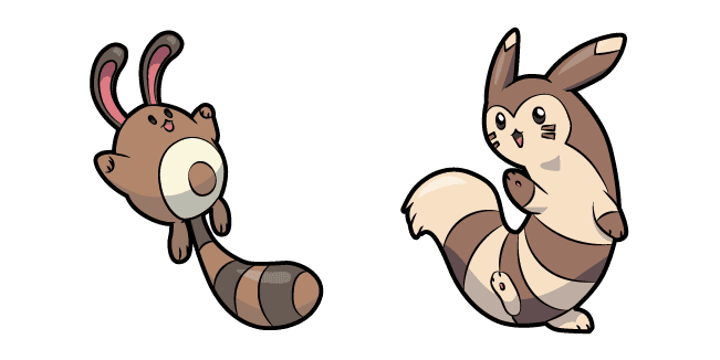 Pokemon Sentret and Furretcustom cursor pack