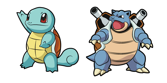 Pokemon Squirtle and Blastoisecustom cursor pack