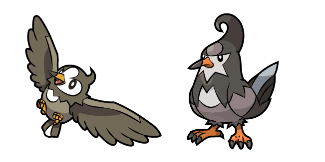 Pokemon Starly and Staraviacustom cursor pack