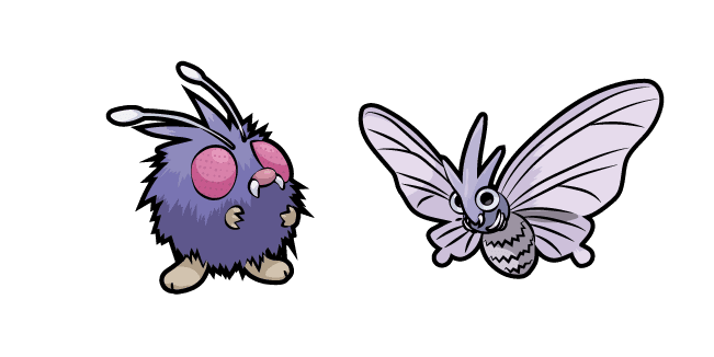 Pokemon Venonat and Venomothcustom cursor pack