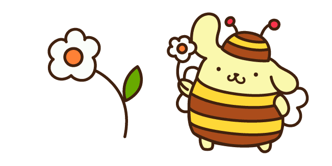 Pompompurin and Flowercustom cursor pack