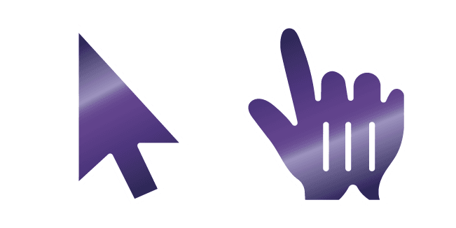 Purple Eggplant Gradientcustom cursor pack