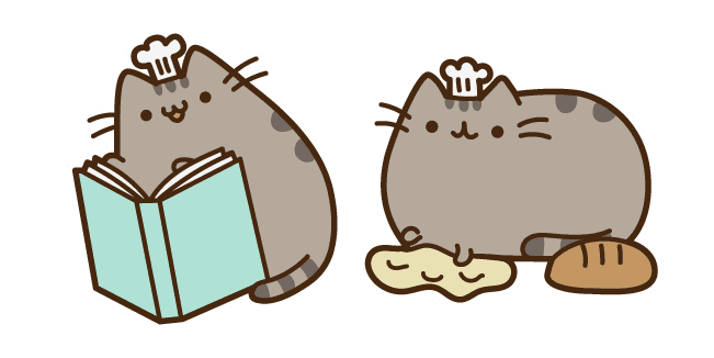 Pusheen the Bakercustom cursor pack