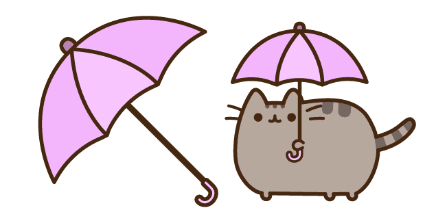 Pusheen with Umbrellacustom cursor pack