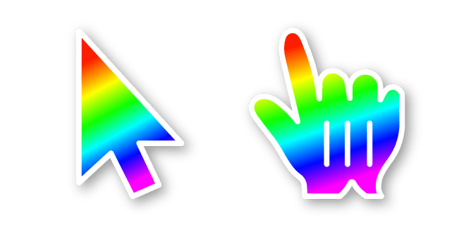 Rainbow Gradientcustom cursor pack