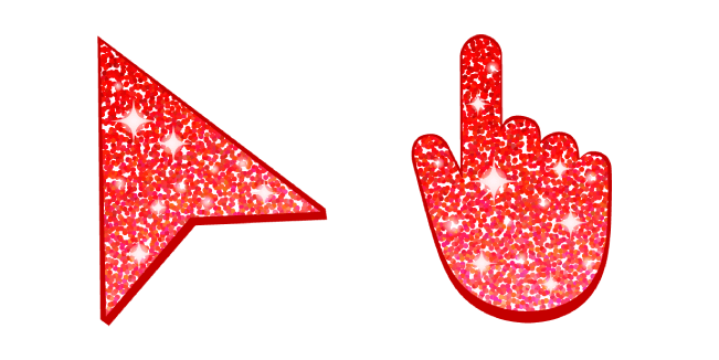 Red Glittercustom cursor pack