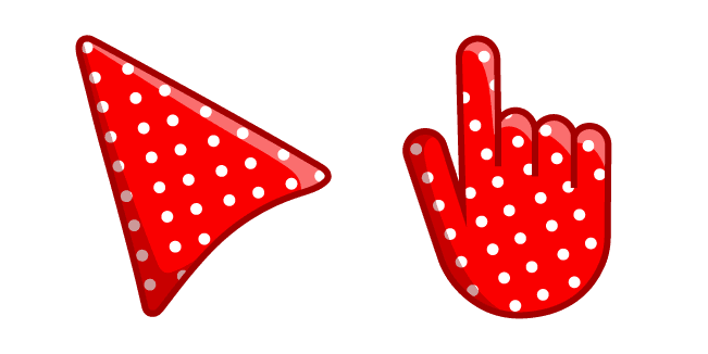 Red-White Polka Dotcustom cursor pack