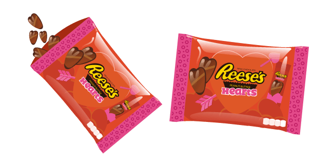 Reese's Peanut Butter Heartscustom cursor pack