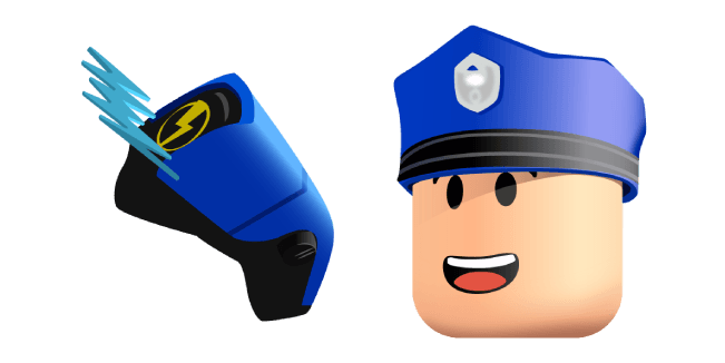 Roblox Jailbreak Police and Tasercustom cursor pack