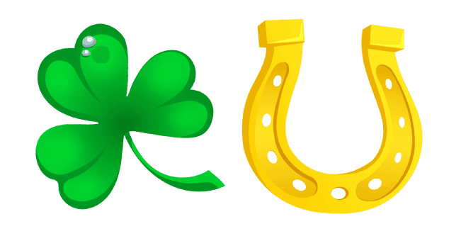 Saint Patrick's Day Clover and Horseshoecustom cursor pack