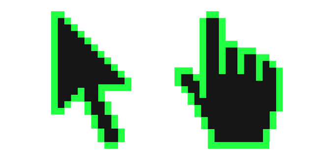 Screamin Green Pixelcustom cursor pack