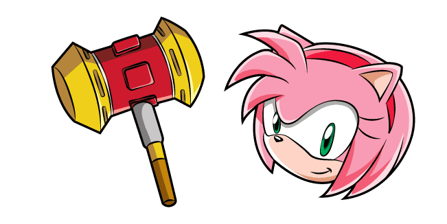 Sonic Amy Rose and Pico Pico Hammercustom cursor pack