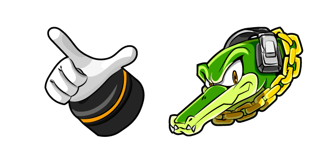 Sonic Vector the Crocodilecustom cursor pack