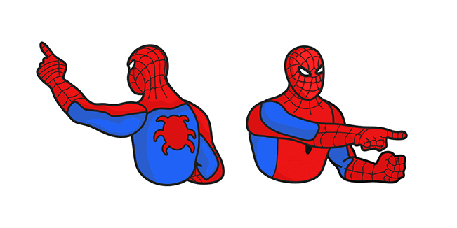 Spider-Man Pointing at Spider-Man Memecustom cursor pack