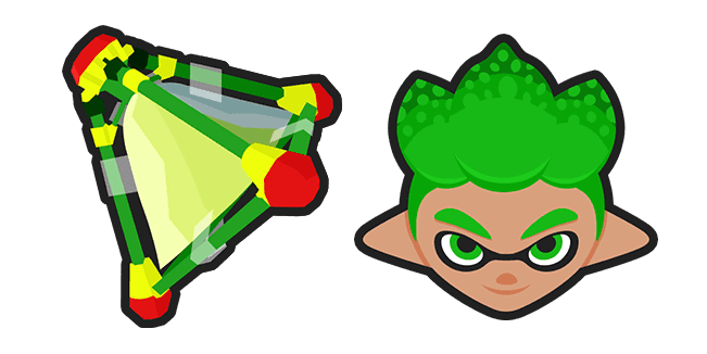 Splatoon 2 Green Inkling Splat Bombcustom cursor pack