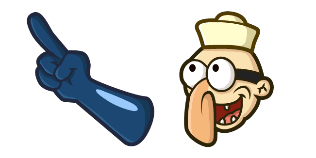 SpongeBob Barnacle Boy Blue Glovecustom cursor pack