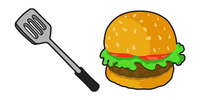 SpongeBob Krusty Krab Spatula & Krabby Pattycustom cursor pack