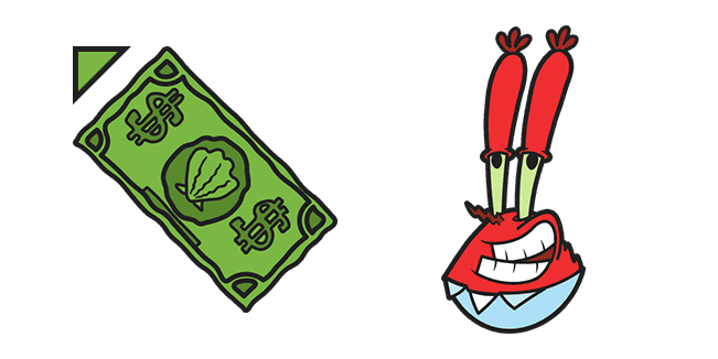 SpongeBob Mr. Krabs Dollarcustom cursor pack