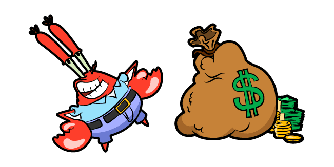 SpongeBob Mr Krabs Money Bagcustom cursor pack