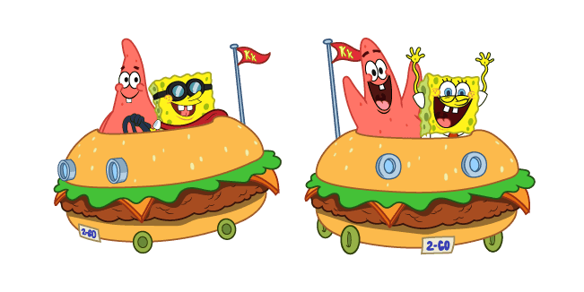 SpongeBob Patty Wagoncustom cursor pack