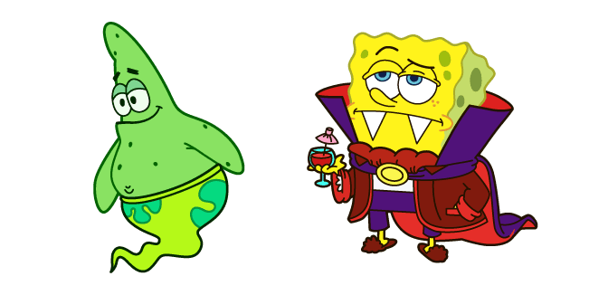 SpongeBob VampireBob and Ghost Patrickcustom cursor pack