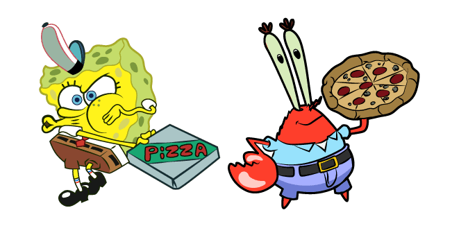 Spongebob Krusty Krab Pizzacustom cursor pack