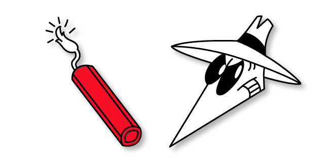 Spy vs. Spy White Spy and Dynamitecustom cursor pack