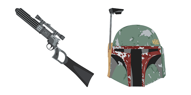 Star Wars Boba Fett Blaster EE-3 Carbine Riflecustom cursor pack