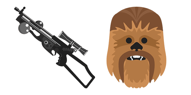 Star Wars Chewbacca and Bowcastercustom cursor pack