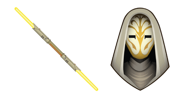 Star Wars Jedi Temple Guard and Yellow Lightsabercustom cursor pack