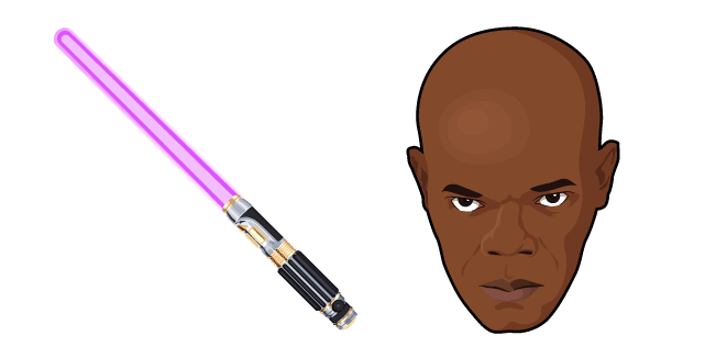 Star Wars Mace Windu Lightsabercustom cursor pack