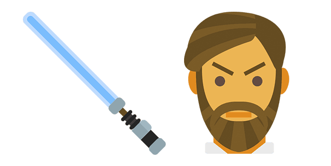 Star Wars Obi-Wan and Lightsabercustom cursor pack