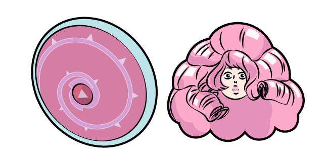 Steven Universe Rose Quartz and Shieldcustom cursor pack