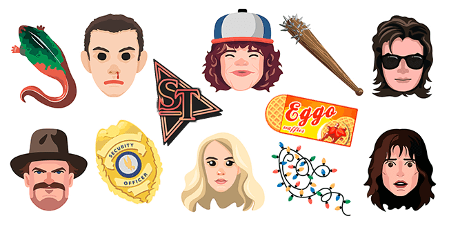 Stranger Things cursor collection