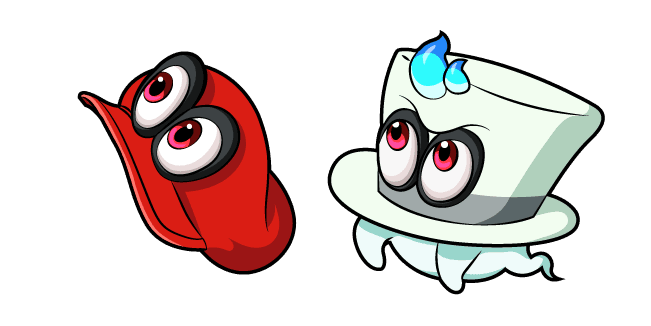 Super Mario Odyssey Cappycustom cursor pack